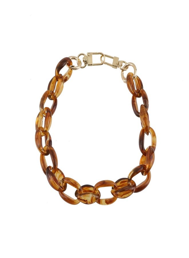 Chinflly Crylic Purse Strap 15.7 Inch Elegant Handbag Chain Replacement Decorative Purse Chains, Amber - Image 3